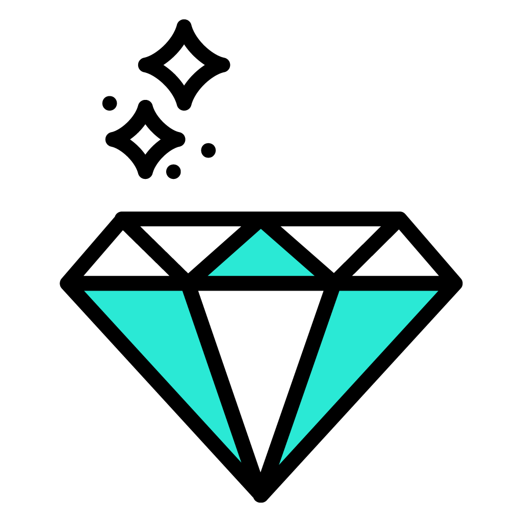 Premium quality diamond icon