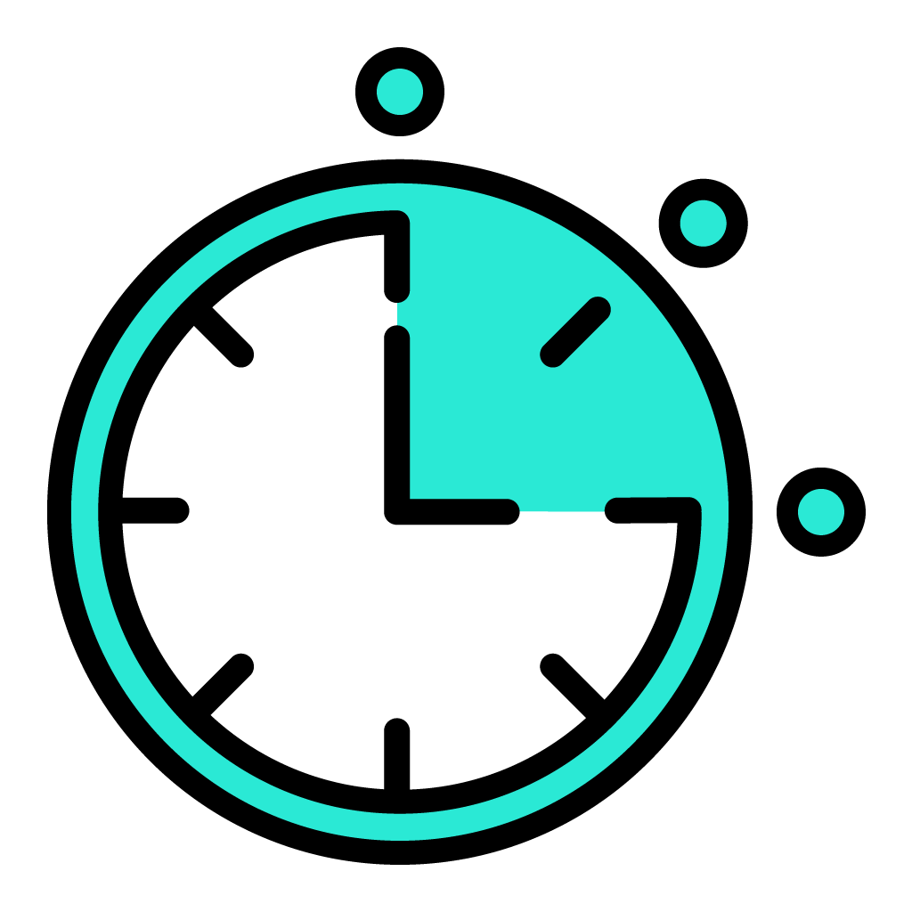 Time save clock icon